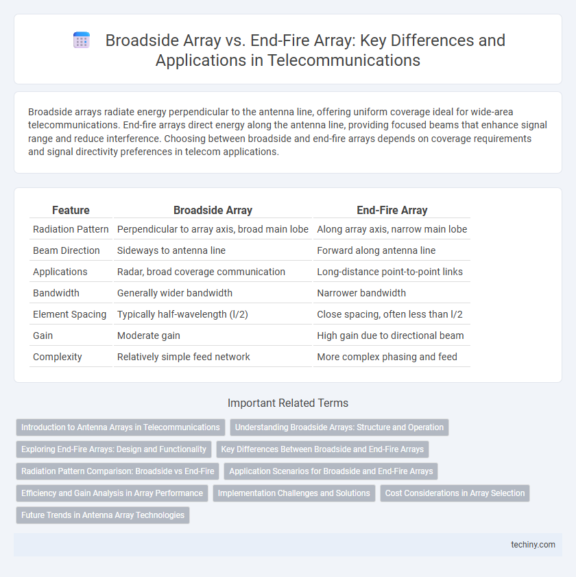 Broadside Array vs. End-Fire Array: Key Differences and Applications in Telecommunications