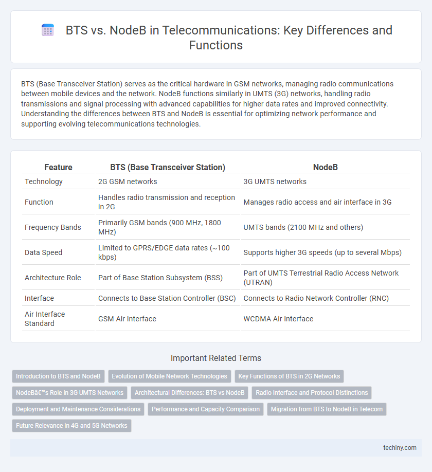 BTS vs. NodeB in Telecommunications: Key Differences and Functions
