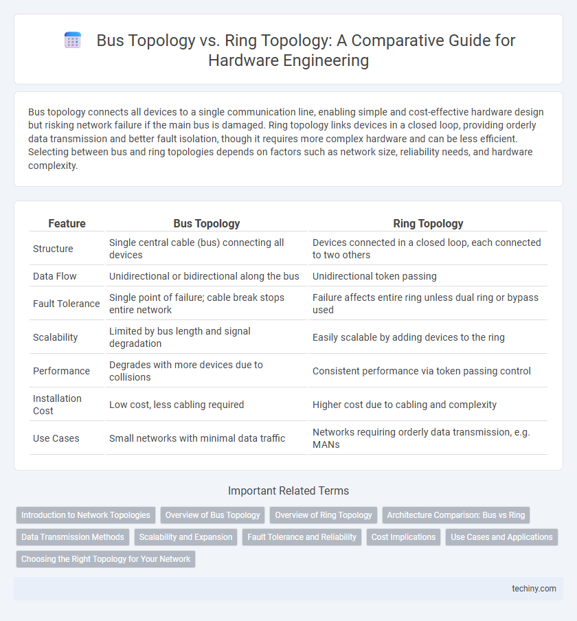 Bus Topology vs. Ring Topology: A Comparative Guide for Hardware Engineering