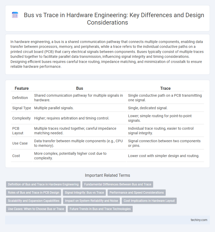 Bus vs Trace in Hardware Engineering: Key Differences and Design Considerations