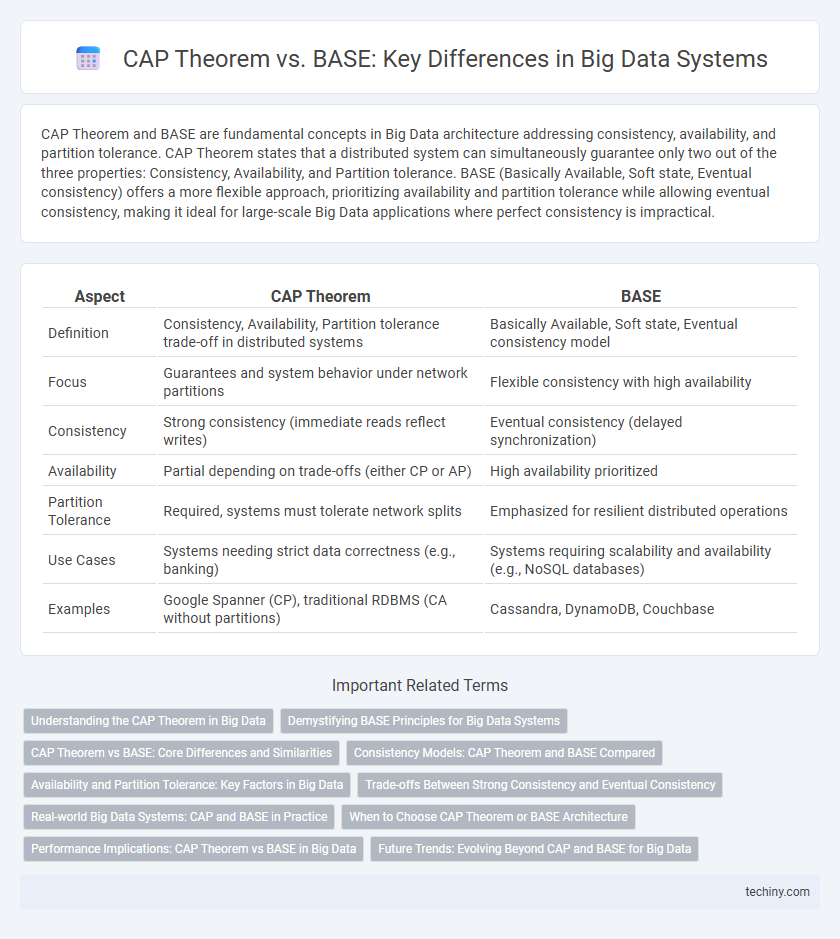 CAP Theorem vs. BASE: Key Differences in Big Data Systems