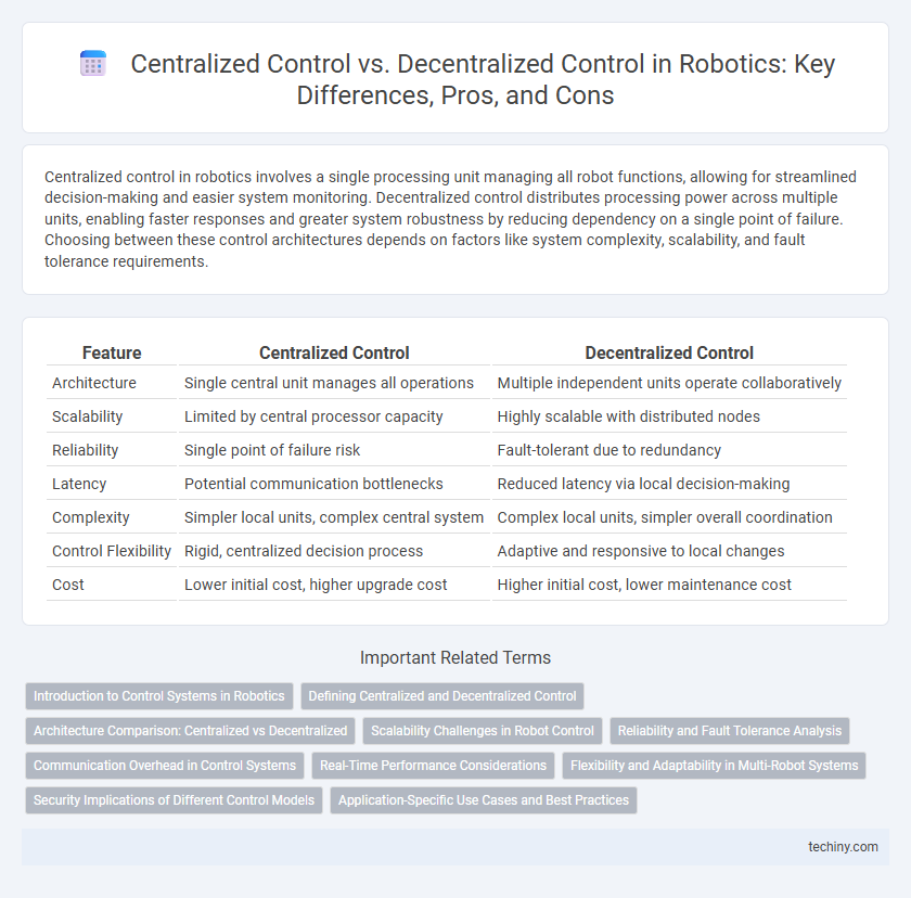 Centralized Control vs. Decentralized Control in Robotics: Key Differences, Pros, and Cons