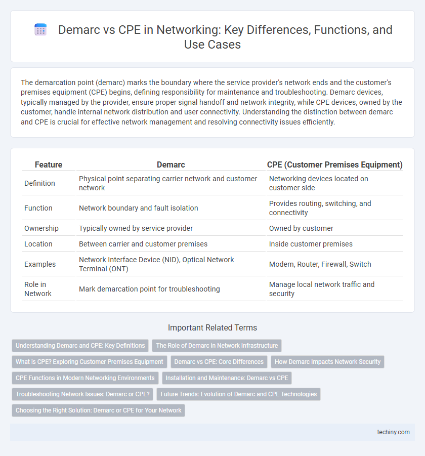 Demarc vs CPE in Networking: Key Differences, Functions, and Use Cases