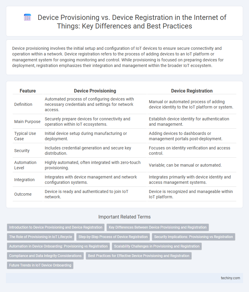 Device Provisioning vs. Device Registration in the Internet of Things: Key Differences and Best Practices
