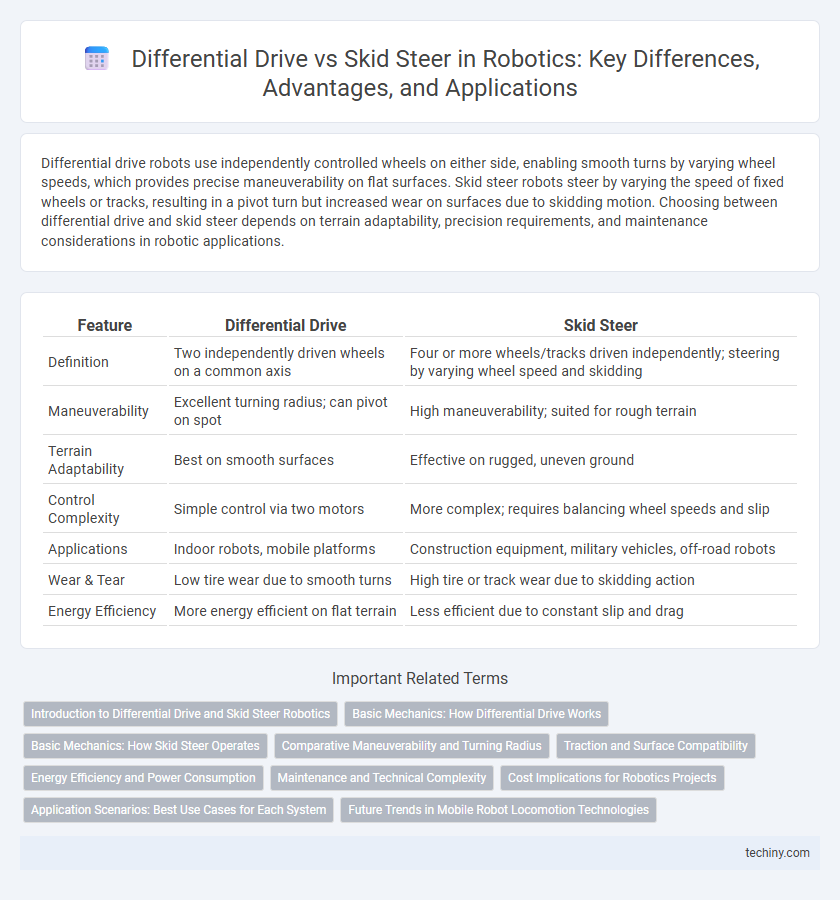 Differential Drive vs Skid Steer in Robotics: Key Differences, Advantages, and Applications