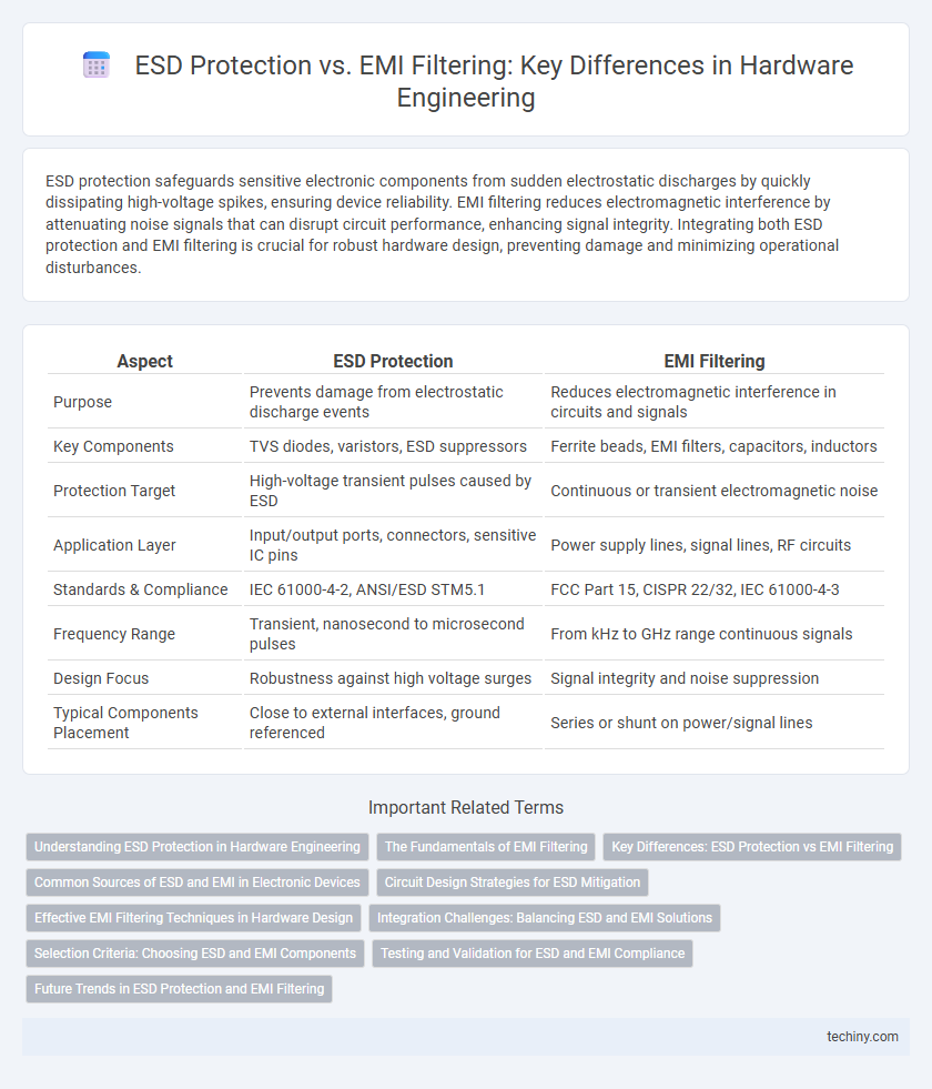 ESD Protection vs. EMI Filtering: Key Differences in Hardware Engineering