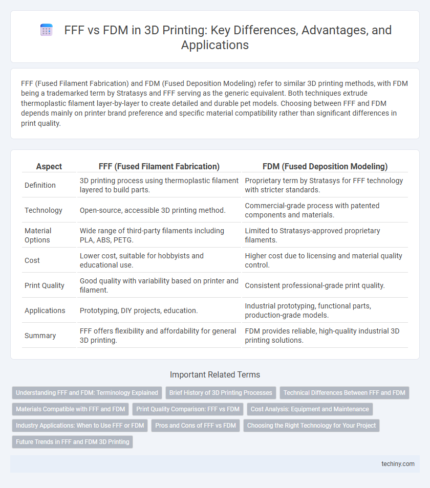 FFF vs FDM in 3D Printing: Key Differences, Advantages, and Applications