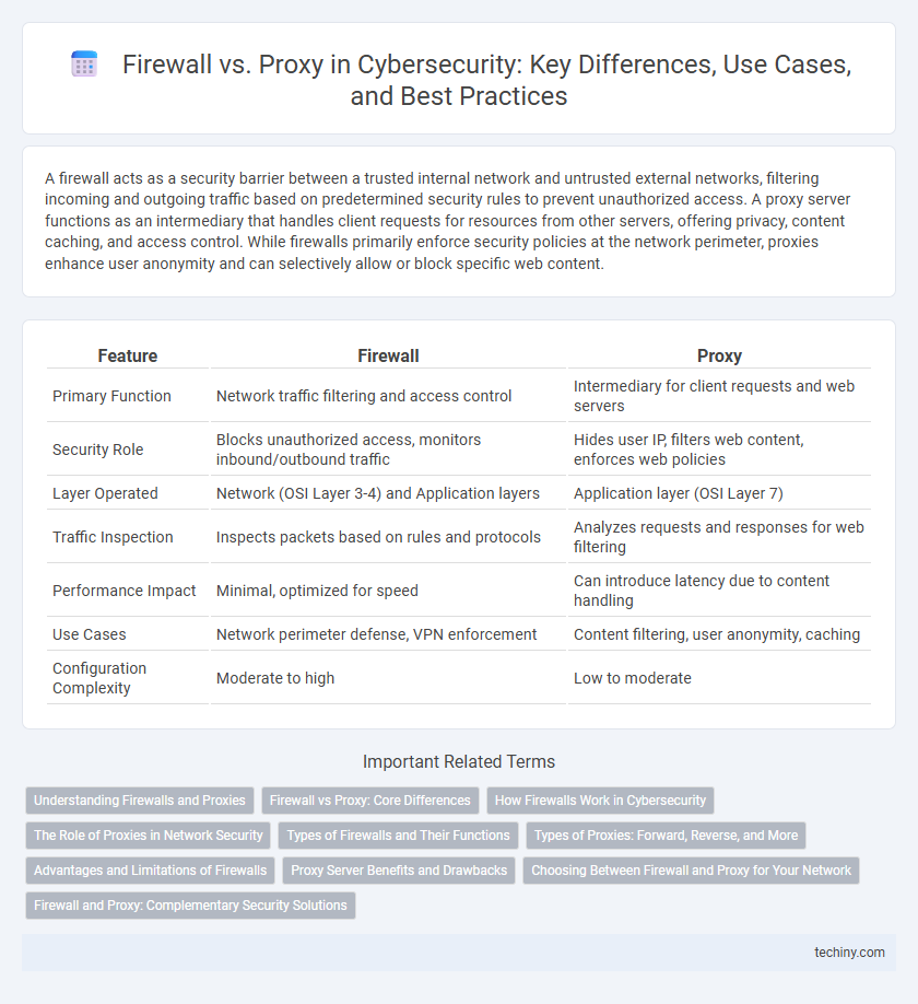 Firewall vs. Proxy in Cybersecurity: Key Differences, Use Cases, and Best Practices