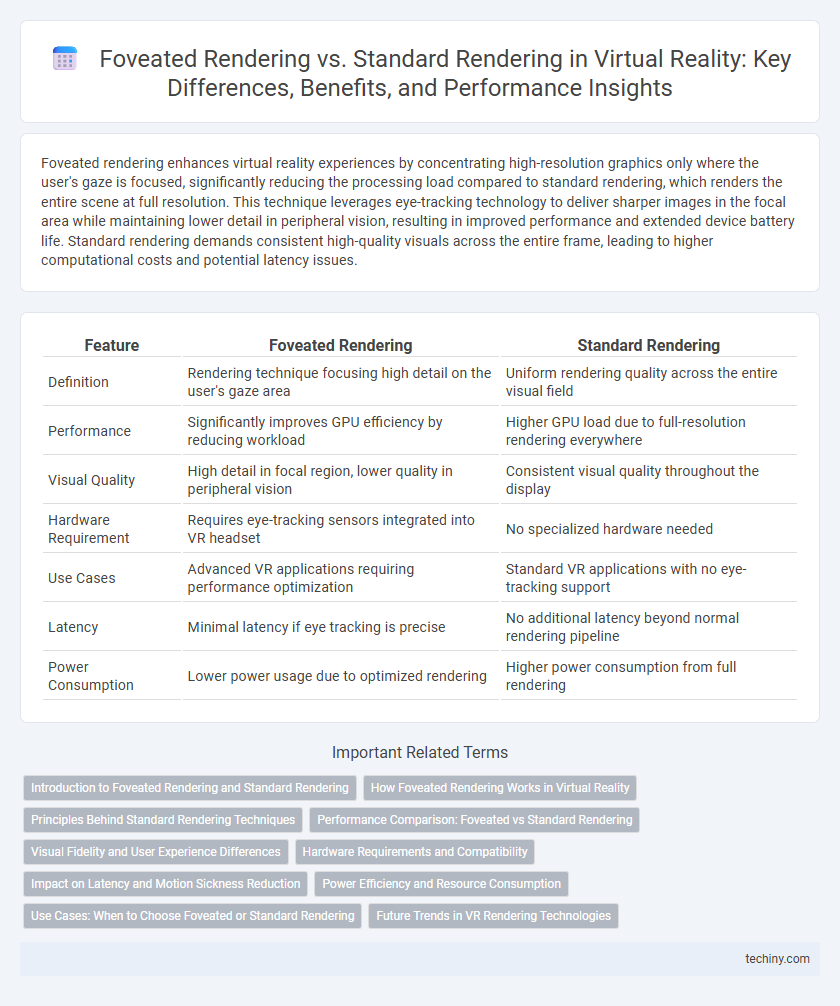 Foveated Rendering vs. Standard Rendering in Virtual Reality: Key Differences, Benefits, and Performance Insights