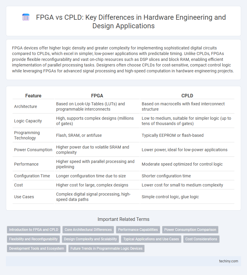 FPGA vs CPLD: Key Differences in Hardware Engineering and Design Applications
