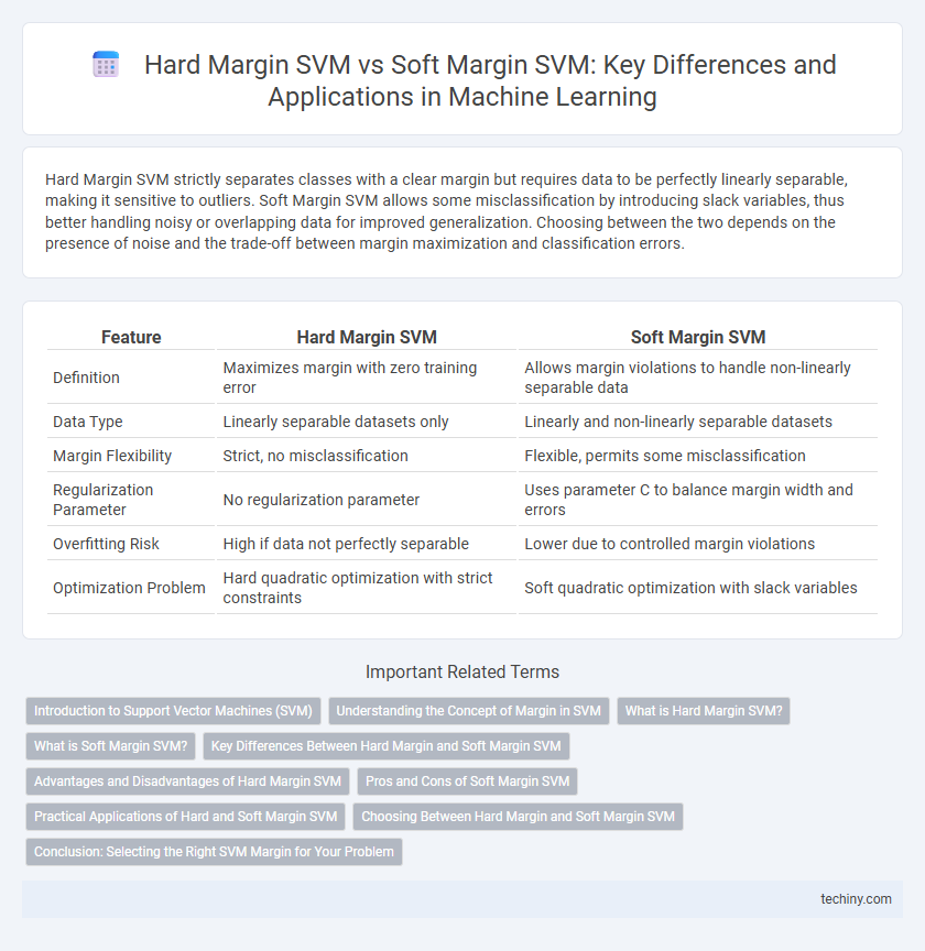 Hard Margin SVM vs Soft Margin SVM: Key Differences and Applications in Machine Learning