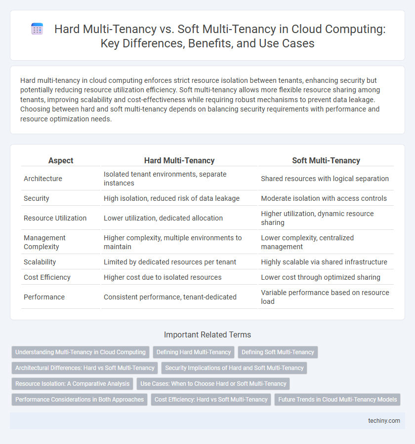 Hard Multi-Tenancy vs. Soft Multi-Tenancy in Cloud Computing: Key Differences, Benefits, and Use Cases