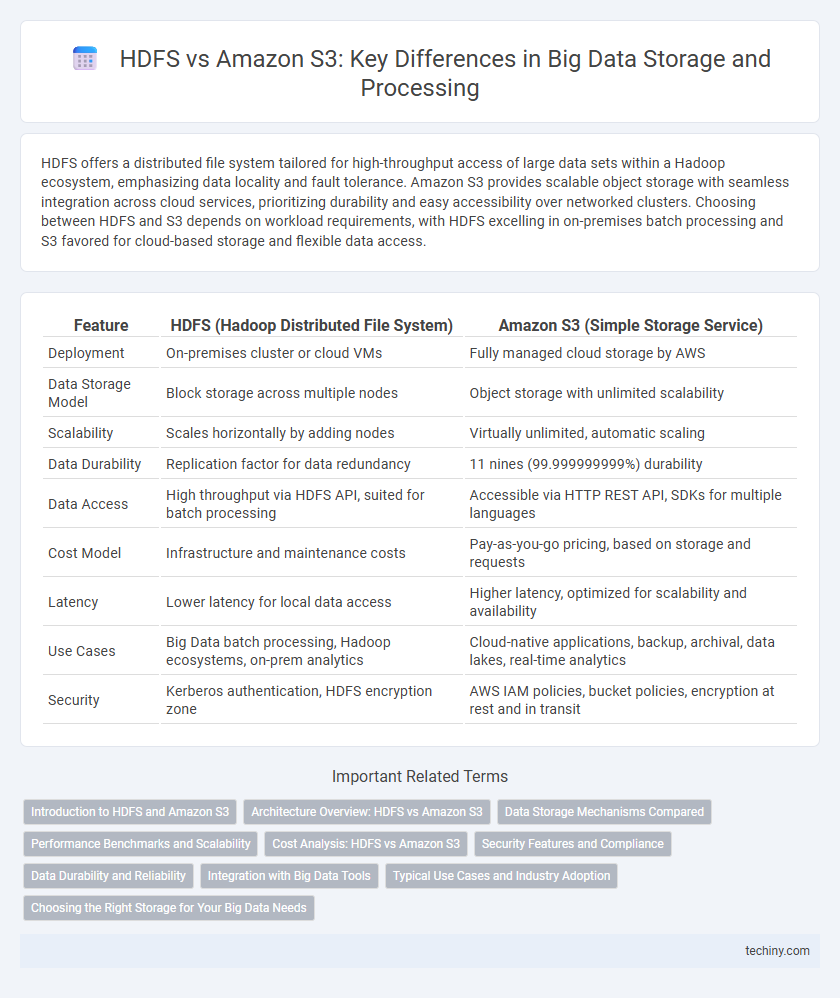 HDFS vs Amazon S3: Key Differences in Big Data Storage and Processing