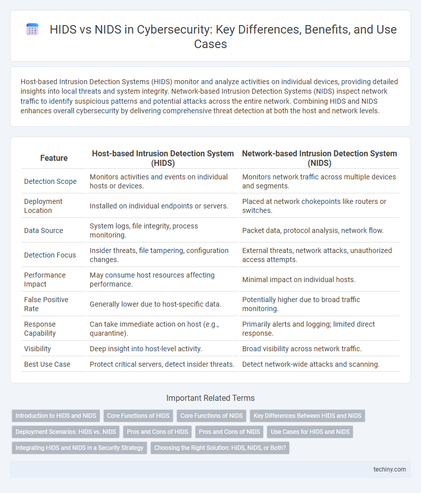 HIDS vs NIDS in Cybersecurity: Key Differences, Benefits, and Use Cases