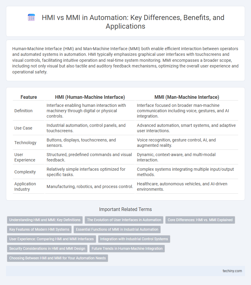 HMI vs MMI in Automation: Key Differences, Benefits, and Applications