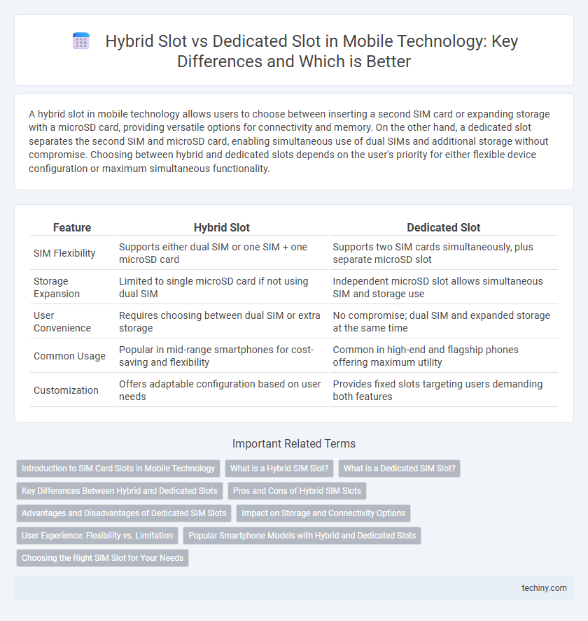 Hybrid Slot vs Dedicated Slot in Mobile Technology: Key Differences and Which is Better