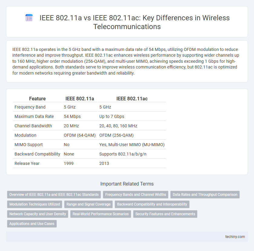 IEEE 802.11a vs IEEE 802.11ac: Key Differences in Wireless Telecommunications
