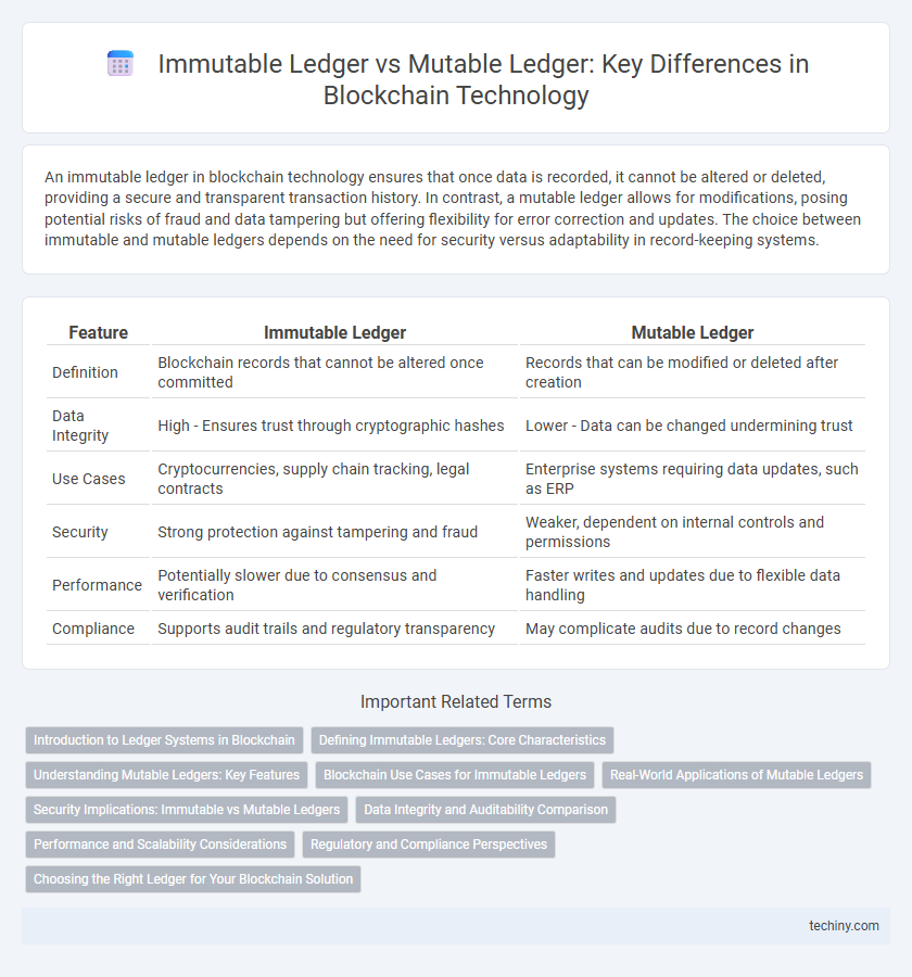 Immutable Ledger vs Mutable Ledger: Key Differences in Blockchain Technology