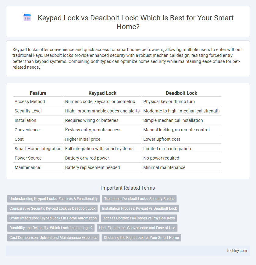 Keypad Lock vs Deadbolt Lock: Which Is Best for Your Smart Home?