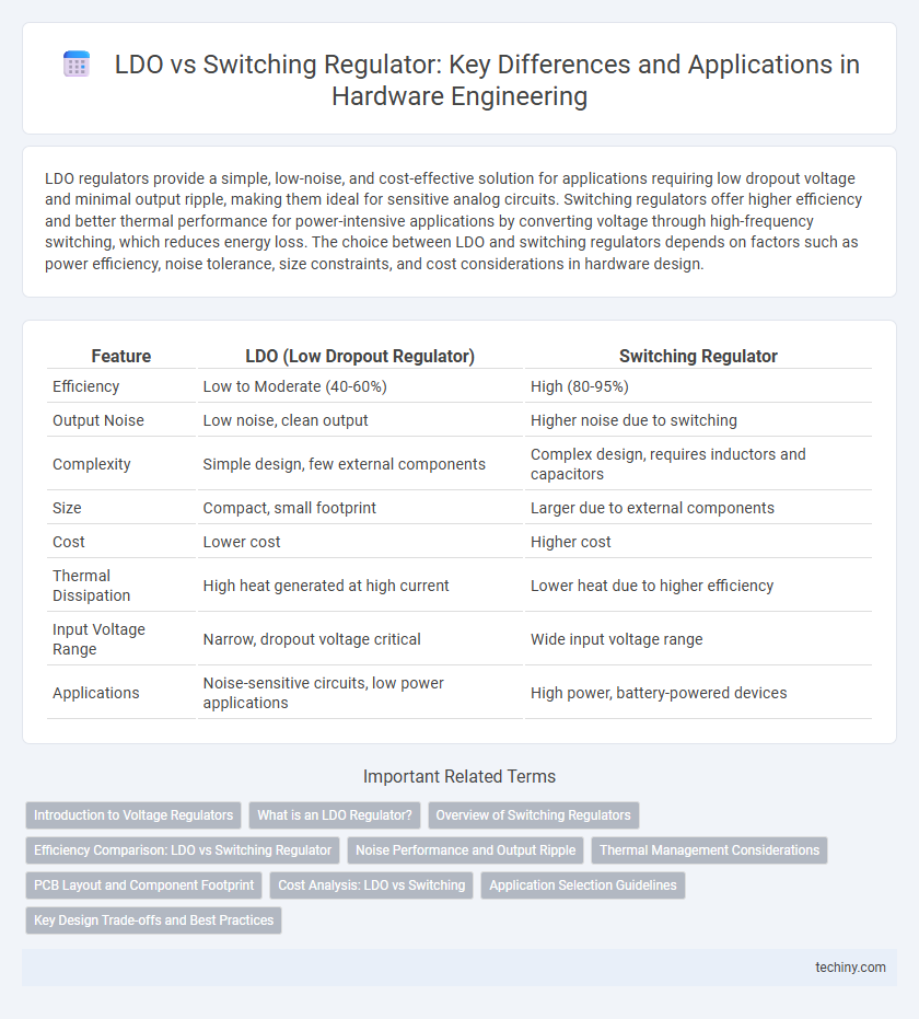 LDO vs Switching Regulator: Key Differences and Applications in Hardware Engineering