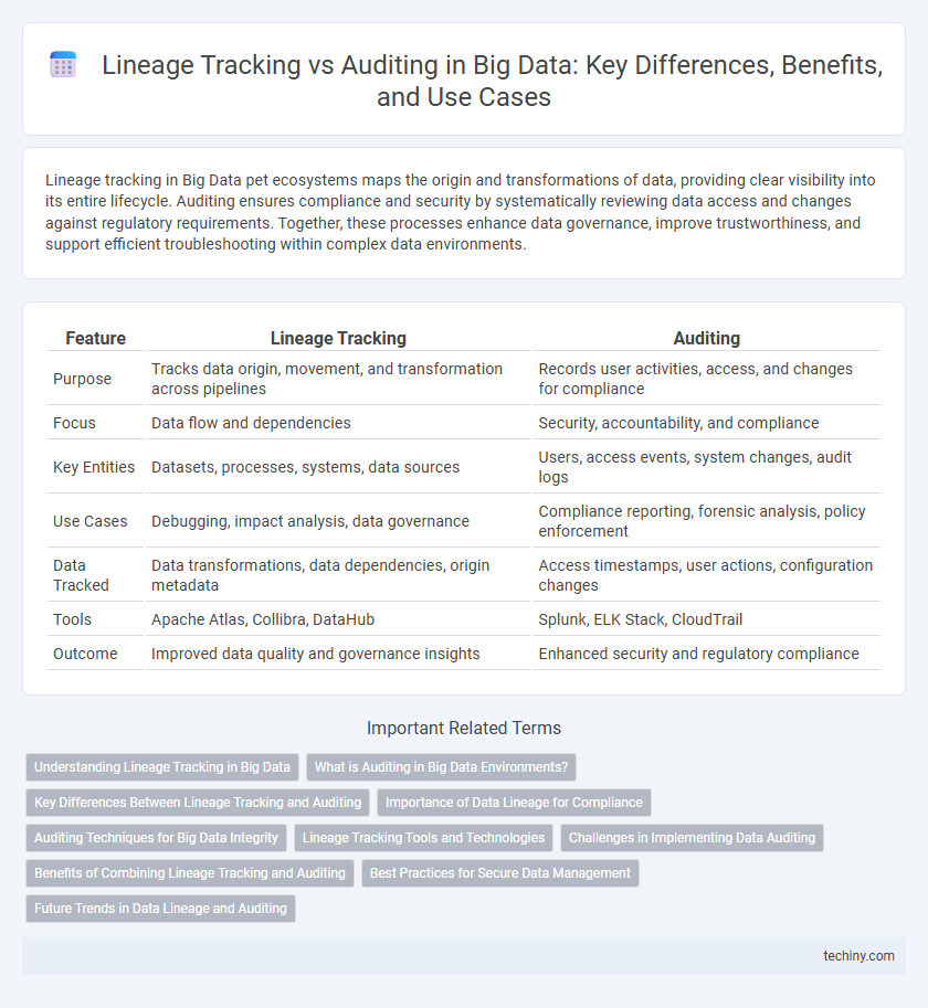 Lineage Tracking vs Auditing in Big Data: Key Differences, Benefits, and Use Cases