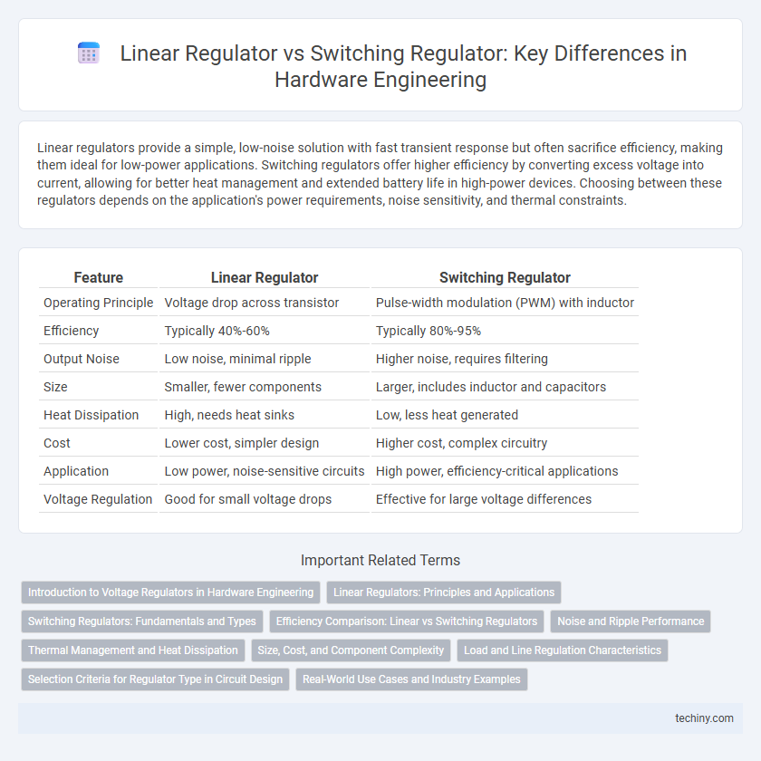Linear Regulator vs Switching Regulator: Key Differences in Hardware Engineering