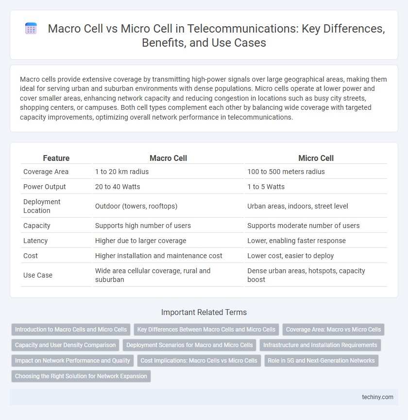 Macro Cell vs Micro Cell in Telecommunications: Key Differences, Benefits, and Use Cases