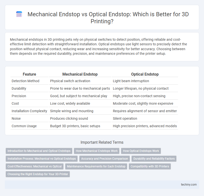 Mechanical Endstop vs Optical Endstop: Which is Better for 3D Printing?