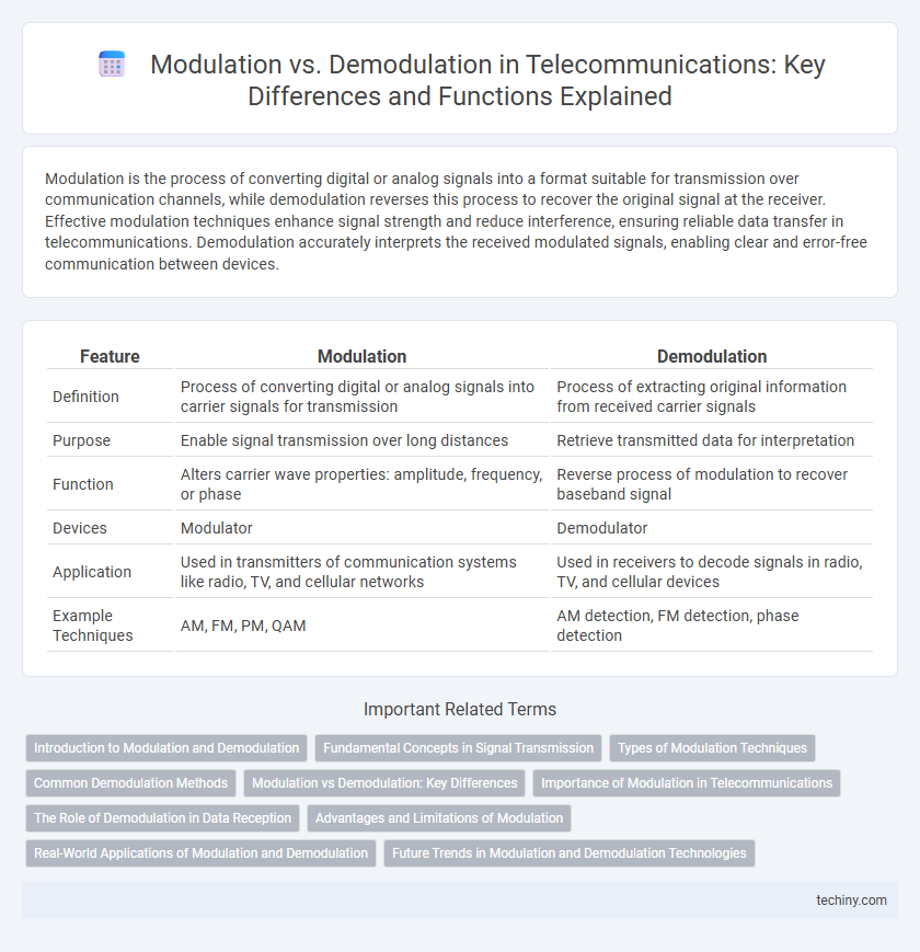 Modulation vs. Demodulation in Telecommunications: Key Differences and Functions Explained