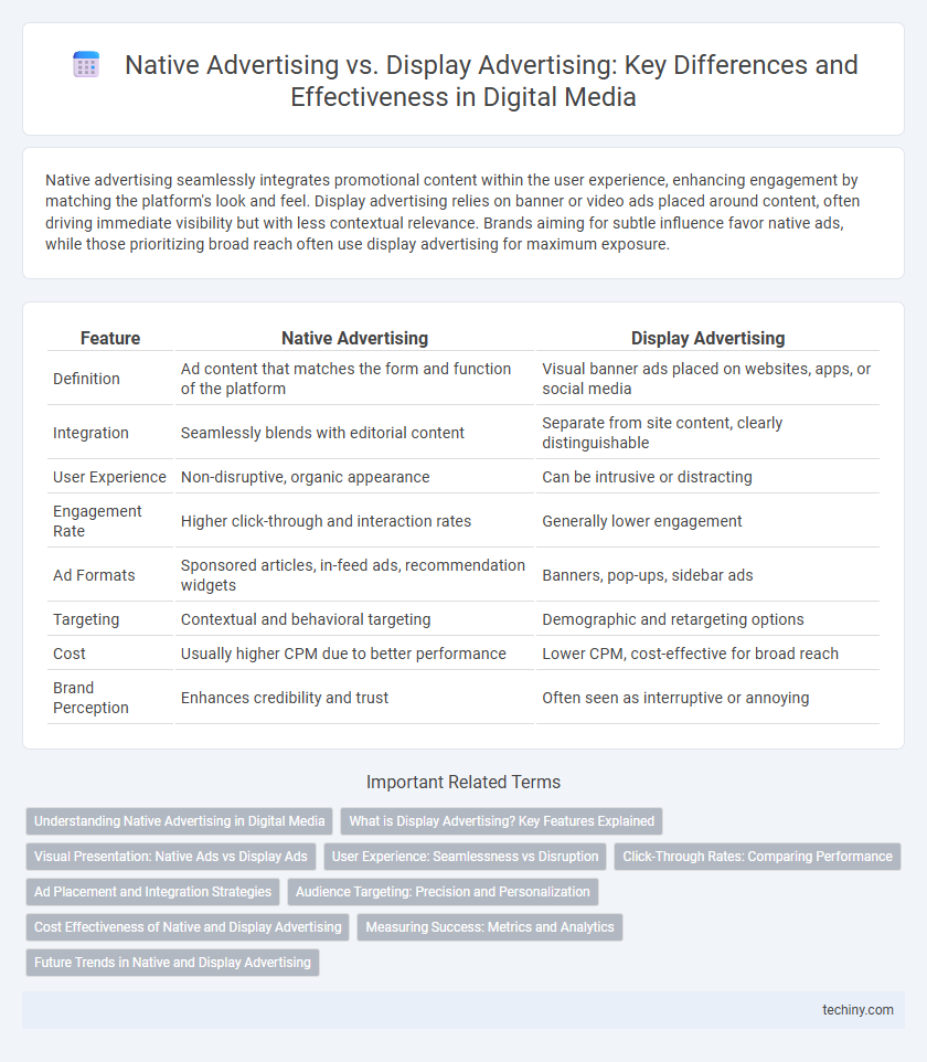 Native Advertising vs. Display Advertising: Key Differences and Effectiveness in Digital Media