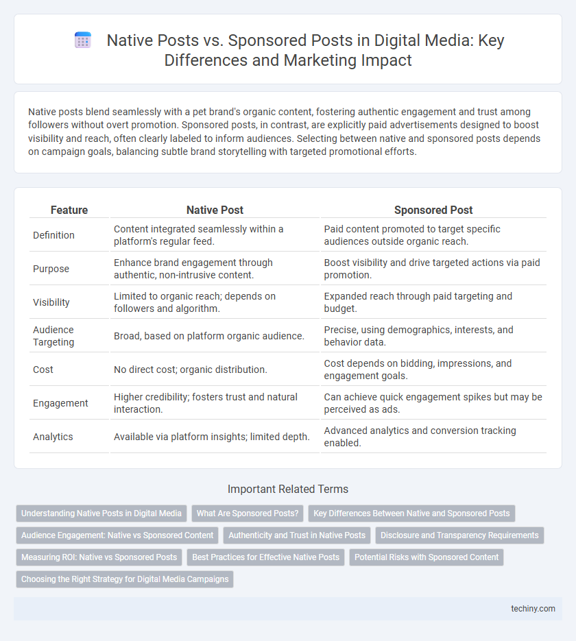 Native Posts vs. Sponsored Posts in Digital Media: Key Differences and Marketing Impact
