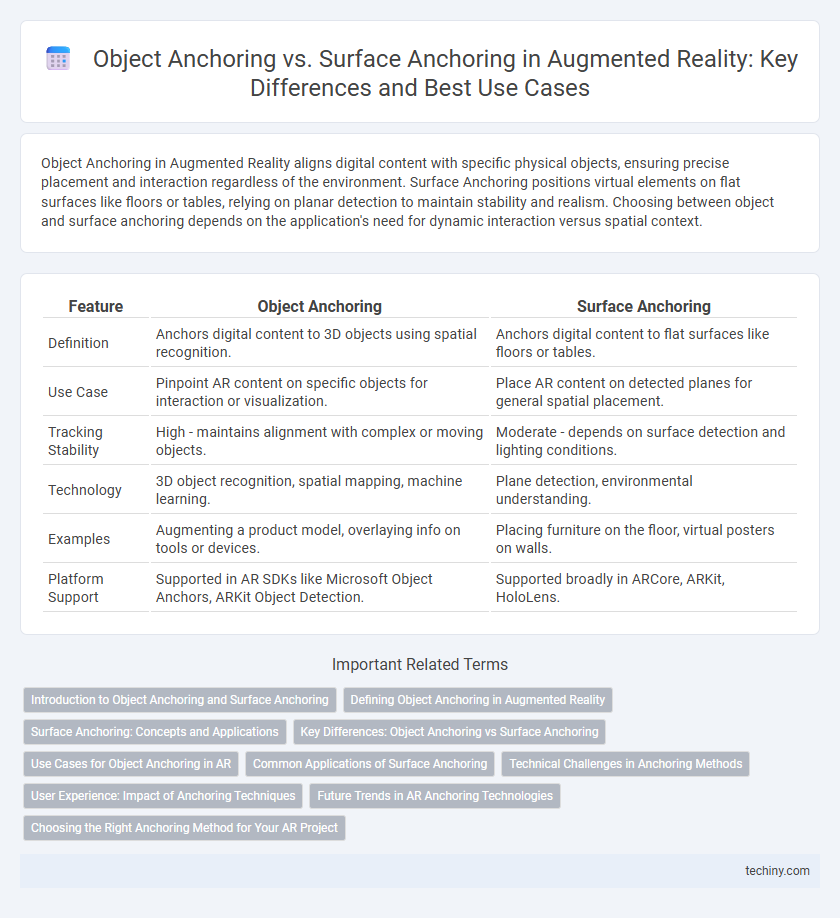 Object Anchoring vs. Surface Anchoring in Augmented Reality: Key Differences and Best Use Cases
