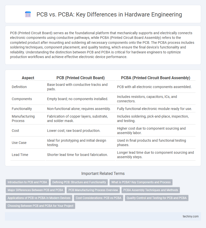 PCB vs. PCBA: Key Differences in Hardware Engineering