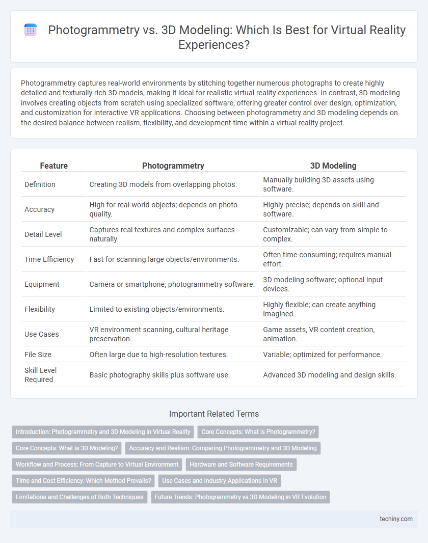 Photogrammetry vs. 3D Modeling: Which Is Best for Virtual Reality Experiences?
