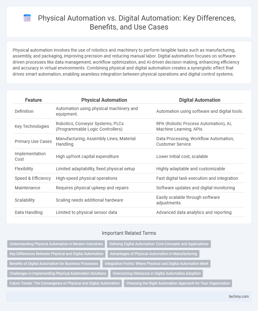 Physical Automation vs. Digital Automation: Key Differences, Benefits, and Use Cases