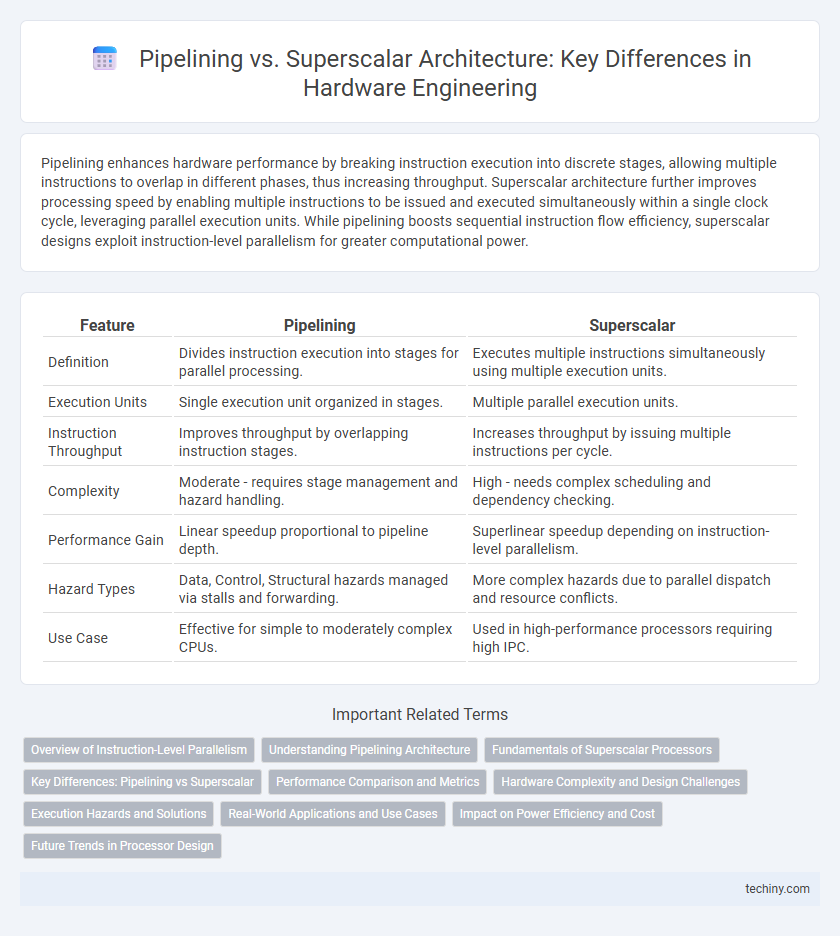 Pipelining vs. Superscalar Architecture: Key Differences in Hardware Engineering