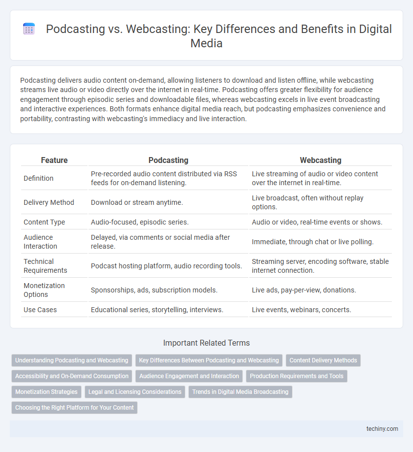 Podcasting vs. Webcasting: Key Differences and Benefits in Digital Media