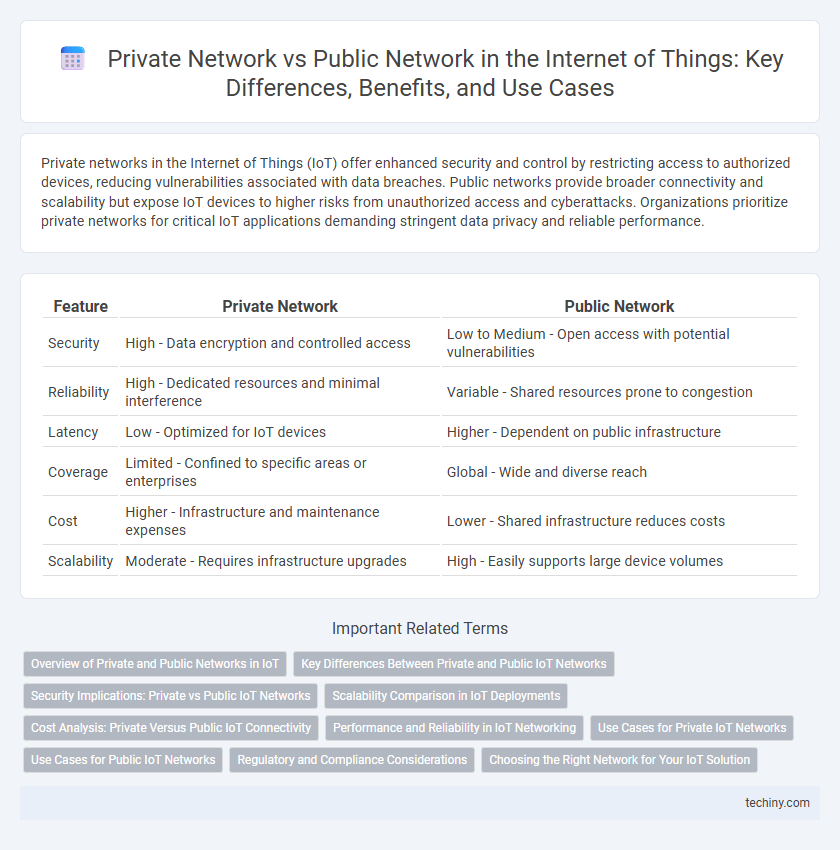 Private Network vs Public Network in the Internet of Things: Key Differences, Benefits, and Use Cases