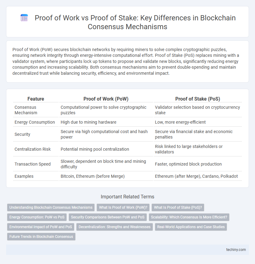 Proof of Work vs Proof of Stake: Key Differences in Blockchain Consensus Mechanisms