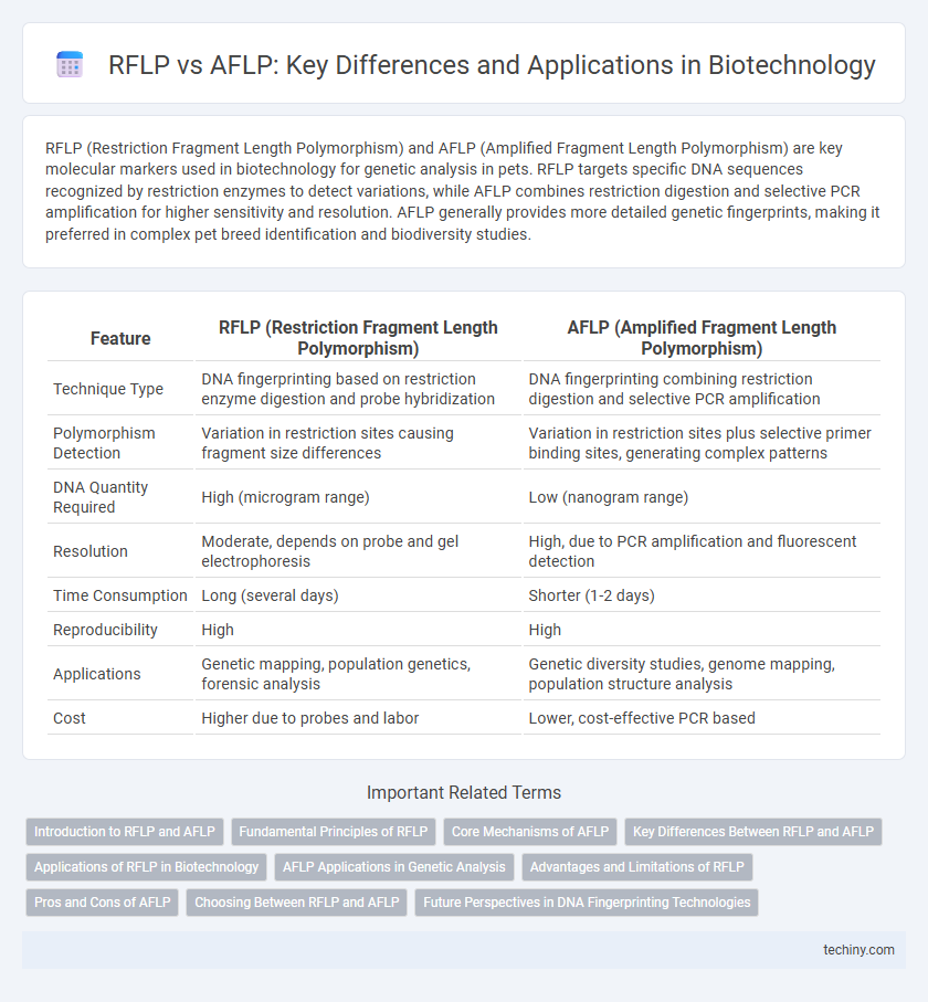 RFLP vs AFLP: Key Differences and Applications in Biotechnology