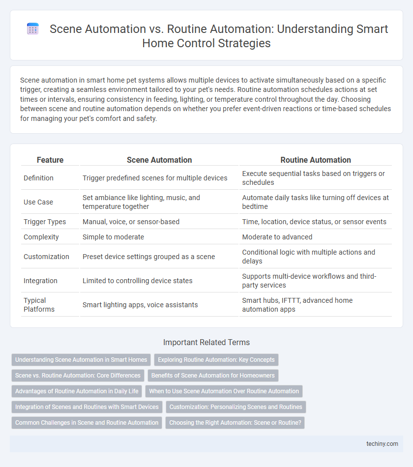 Scene Automation vs. Routine Automation: Understanding Smart Home Control Strategies