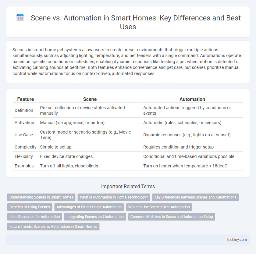 Scene vs. Automation in Smart Homes: Key Differences and Best Uses