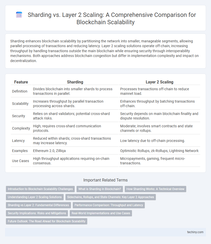 Sharding vs. Layer 2 Scaling: A Comprehensive Comparison for Blockchain Scalability