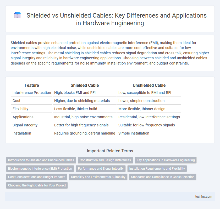 Shielded vs Unshielded Cables: Key Differences and Applications in Hardware Engineering