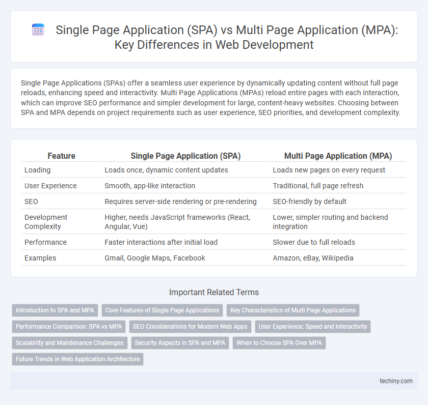 Single Page Application (SPA) vs Multi Page Application (MPA): Key Differences in Web Development