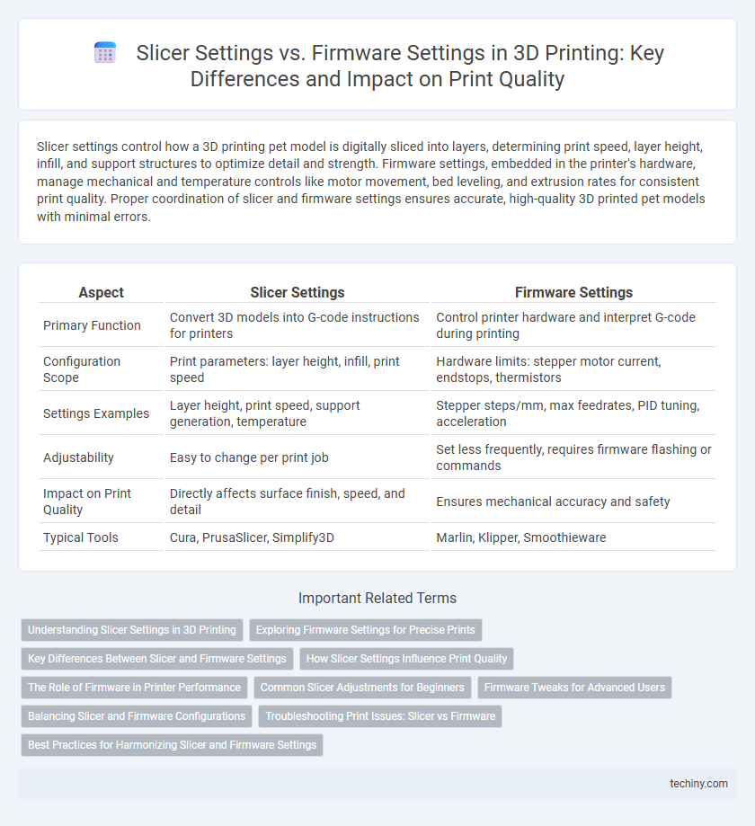 Slicer Settings vs. Firmware Settings in 3D Printing: Key Differences and Impact on Print Quality
