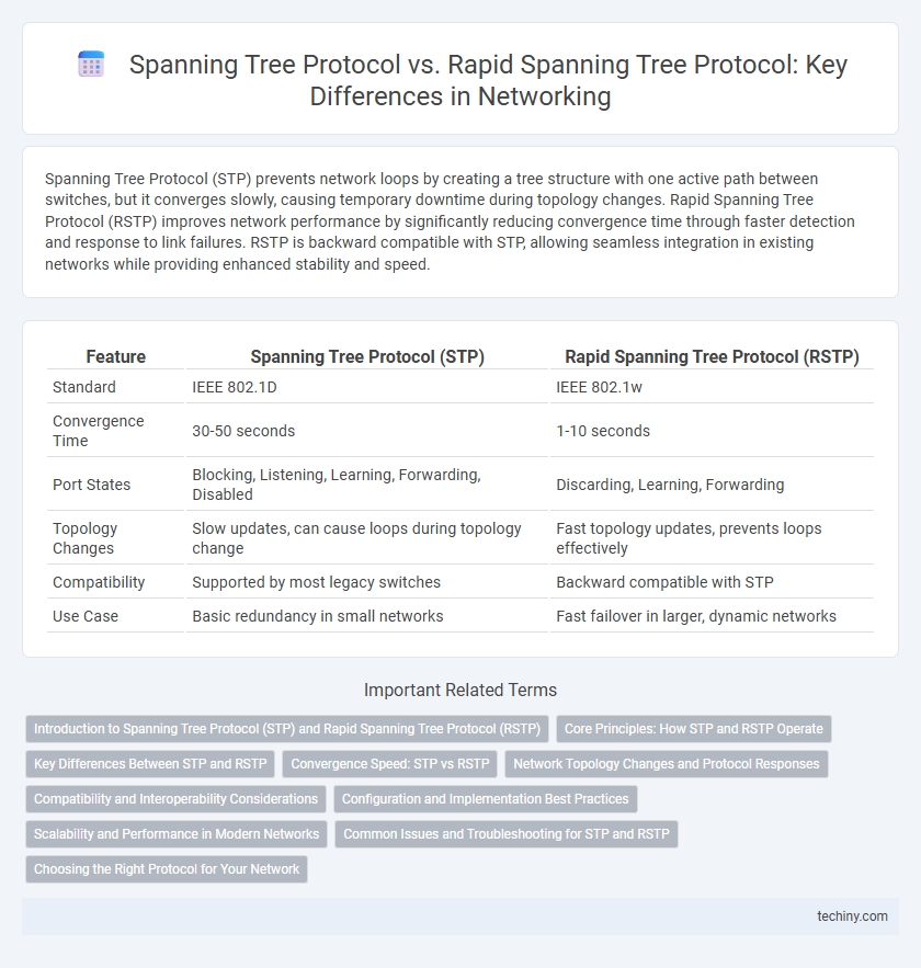 Spanning Tree Protocol vs. Rapid Spanning Tree Protocol: Key Differences in Networking