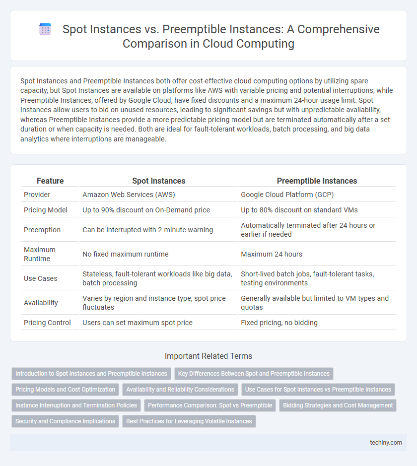 Spot Instances vs. Preemptible Instances: A Comprehensive Comparison in Cloud Computing