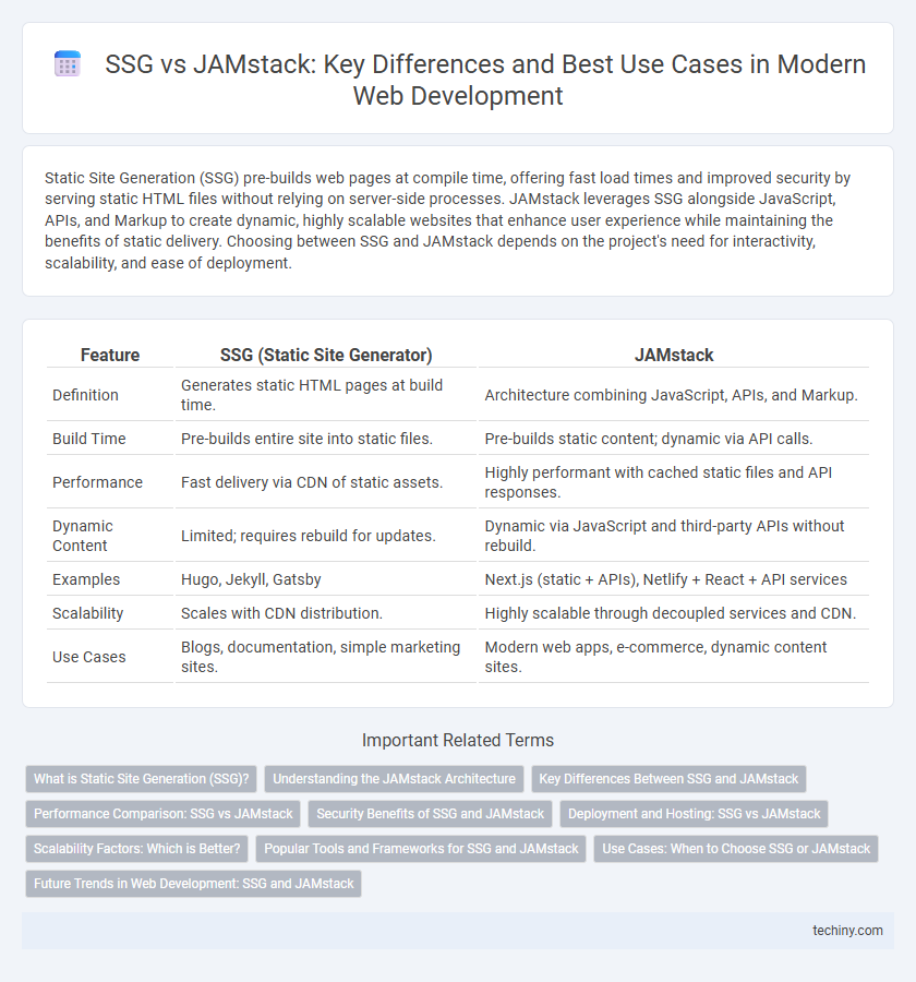 SSG vs JAMstack: Key Differences and Best Use Cases in Modern Web Development