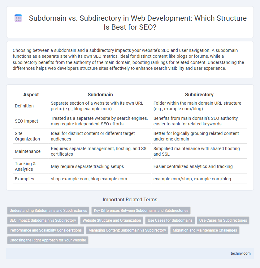 Subdomain vs. Subdirectory in Web Development: Which Structure Is Best for SEO?